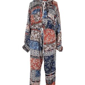 Multicolor Patterned Jumpsuit
